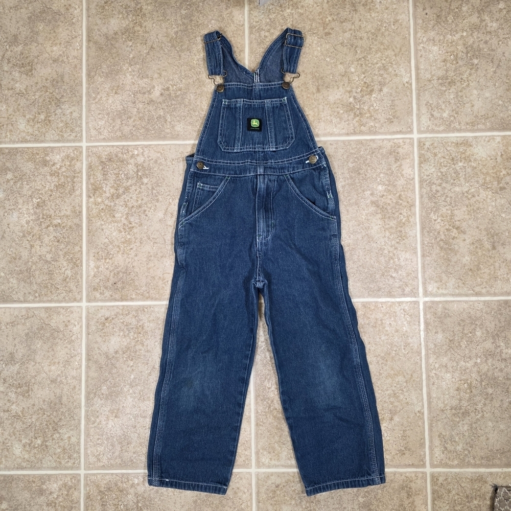 John Deere Kids Denim Overalls Size 7